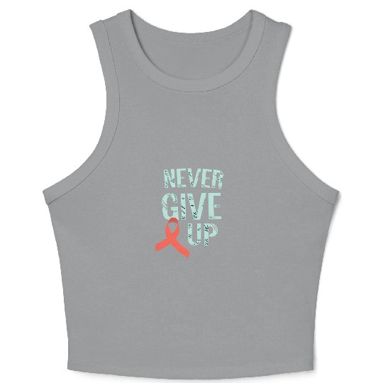 Never Give Up HIV Awareness - Inspiring Resilience Crop Tank Top