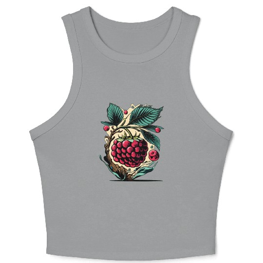 Raspberry Crop Tank Top