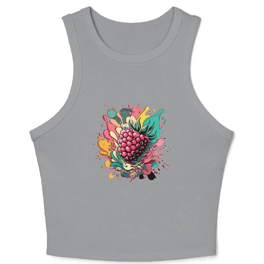 Raspberry Crop Tank Top