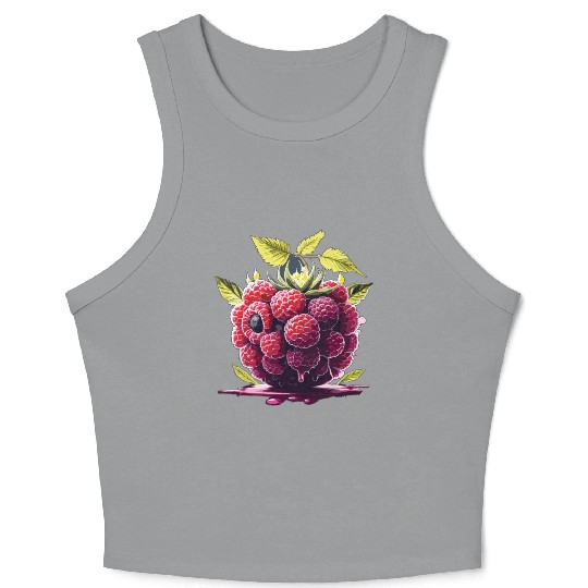 Raspberry Crop Tank Top