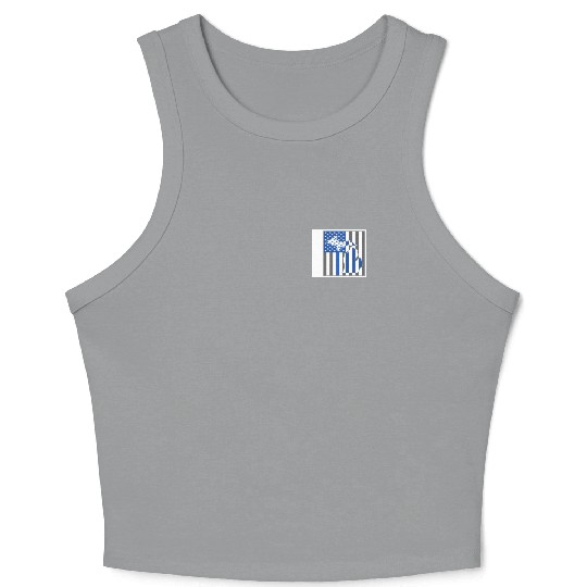 Police Crop Tank Top, Michigan State Police Crop Tank Top, Detroit