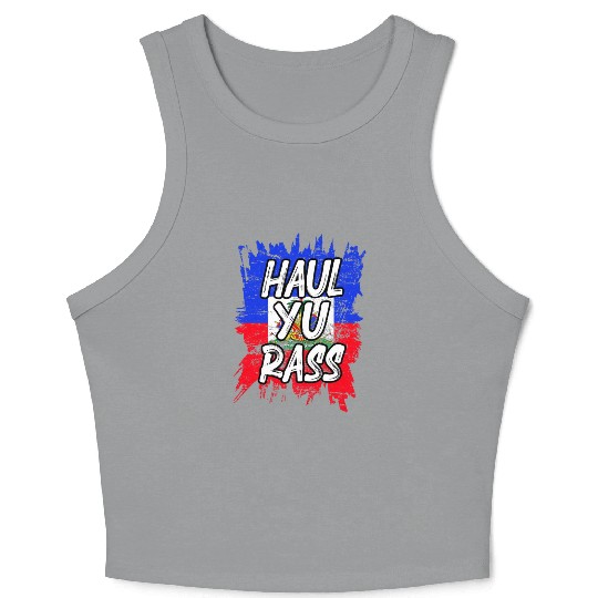 Creole Magic Afro Pride Kriol Haiti Flag Haitian Crop Tank Top