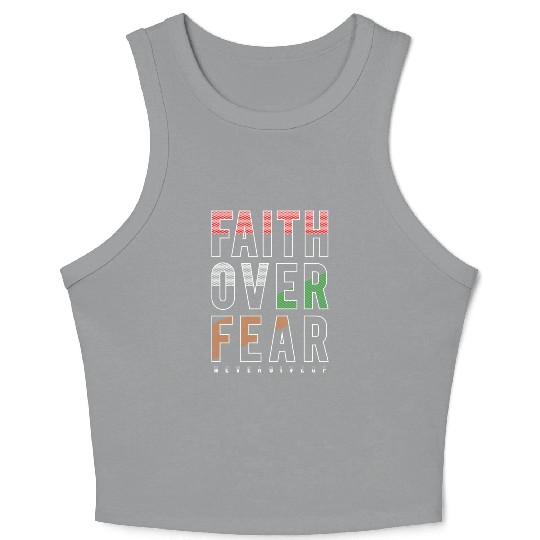 Faith Over Fear Crop Tank Top