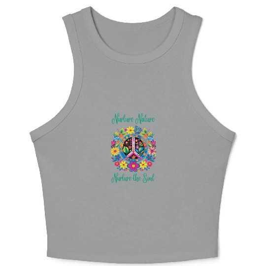 Nurture Nature Floral Crop Tank Top