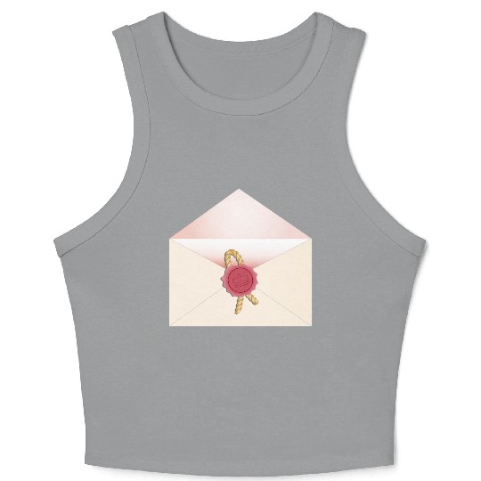 beautiful envelope with an elegant seal Crop Tank Top