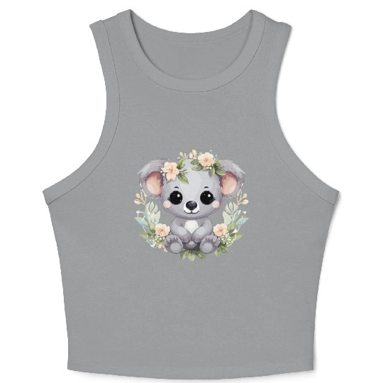 Blossom with Cuteness Crop Tank Top