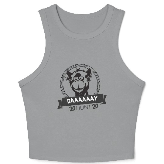 Camel Hunt Hump Day Hunter Hunting Buck Dey Crop Tank Top