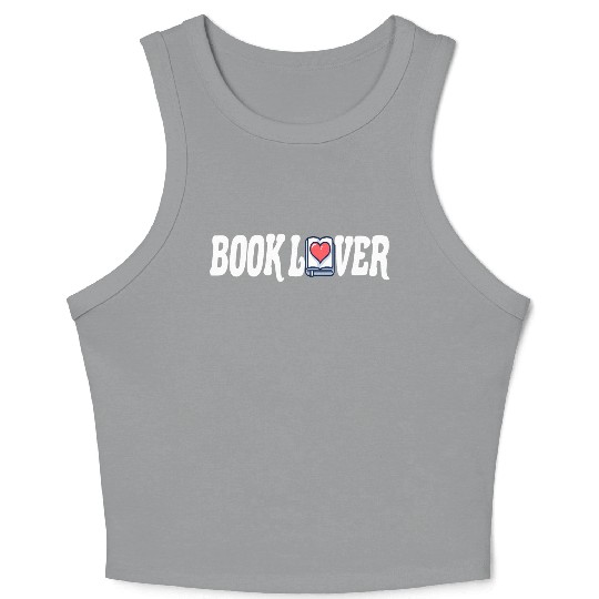 Bookworm Reading Literature Page-turner Book Lover Crop Tank Top