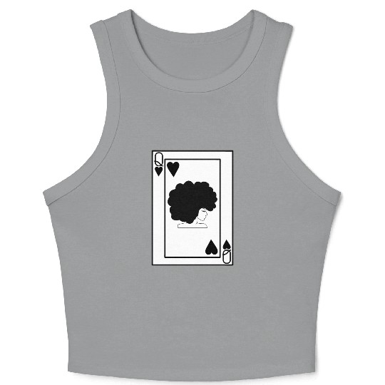 Black Queen Crop Tank Top