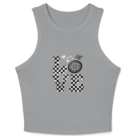 Drag Racing Drag Race LOVE Crop Tank Top