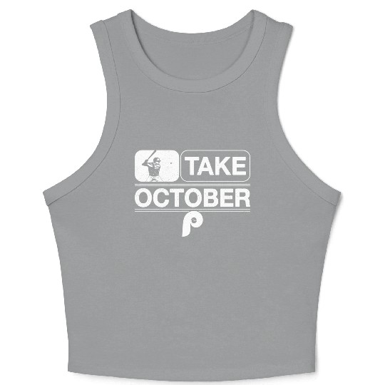 Philadelphia Take October Phillies Crop Tank Top