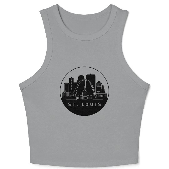St. Louis Missouri Skyline Crop Tank Top