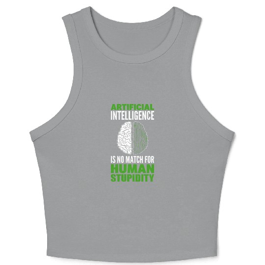 Data Robot AI Computer Science Machine Learning Crop Tank Top