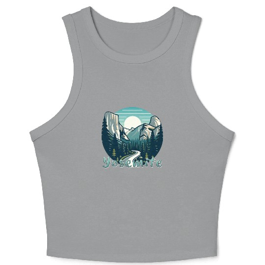 Yosemite National Park: The Beauty of Nature Crop Tank Top