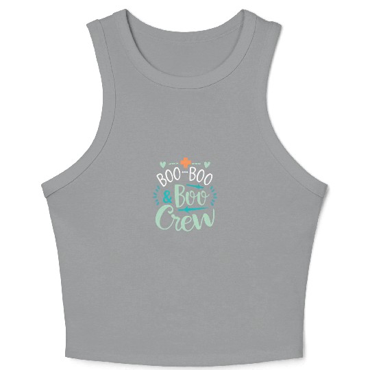Boo Boo Crew Ghost Halloweent-chirt Crop Tank Top