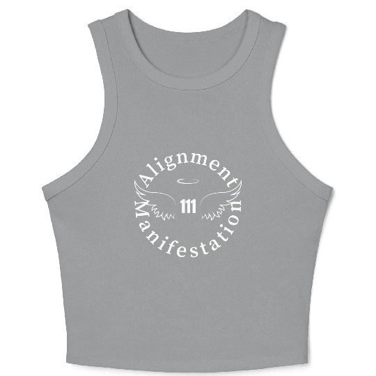 111 Angel Number Manifest Unisex Softstyle Crop Tank Top