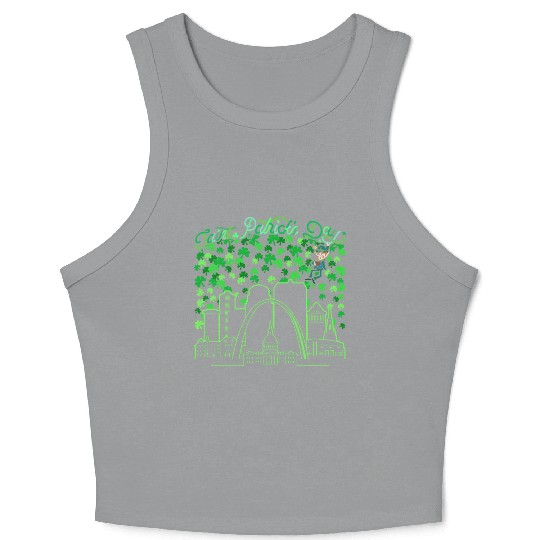 St. Louis Missouri Saint Patrick's Day Crop Tank Top