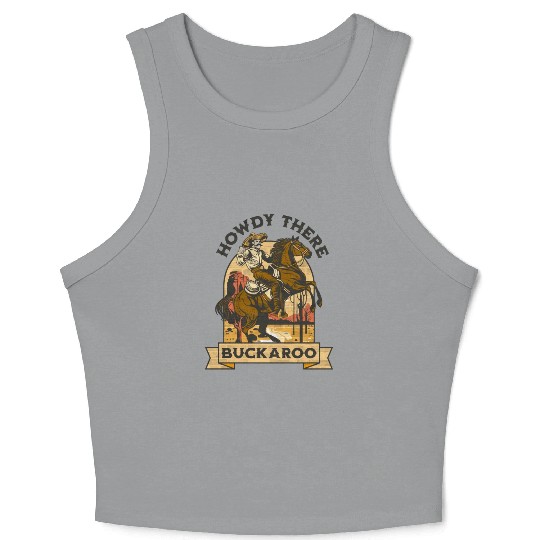 Howdy There Buckaroo Crop Tank Top