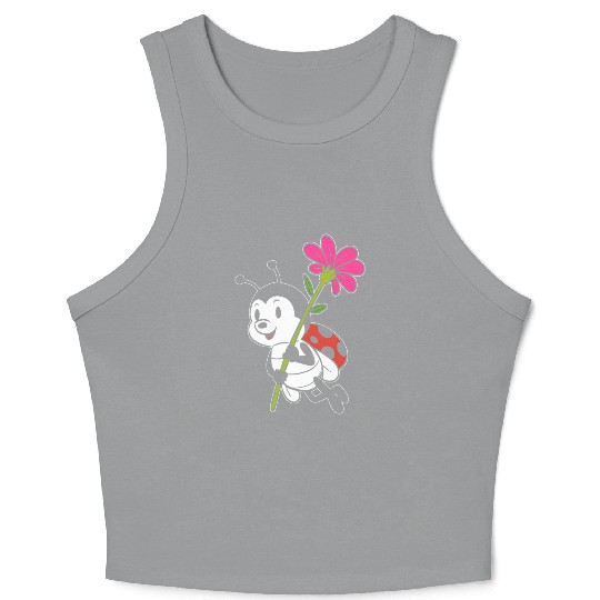 Cute Ladybug Nature Lover Gift Crop Tank Top