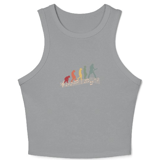 Guitarist E-Guitar Vintage Guitar Evolution Crop Tank Top