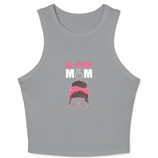 K-pop Mom Kpop Addict Gift Crop Tank Top