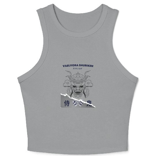Demon Oni Samurai Vaelvora Crop Tank Top