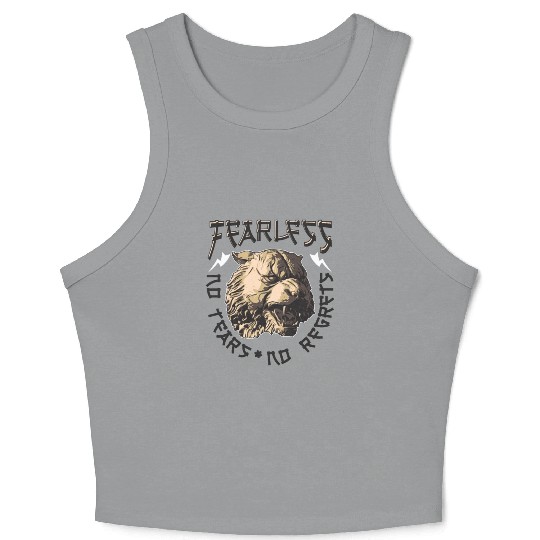 Fearless Tears No Regrfts Crop Tank Top
