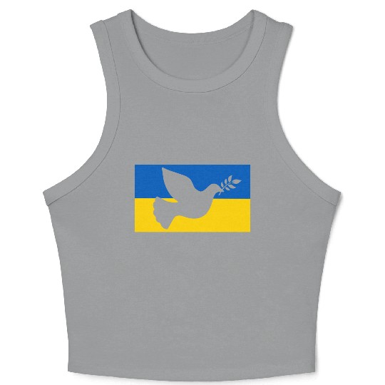 Ukraine Peace Bird Crop Tank Top