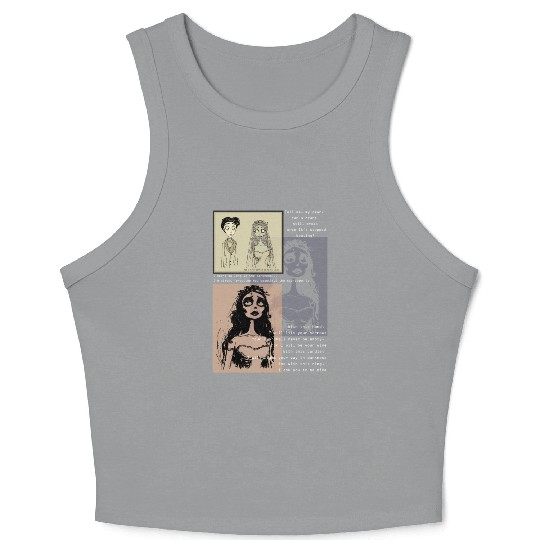 corpse bride Crop Tank Top