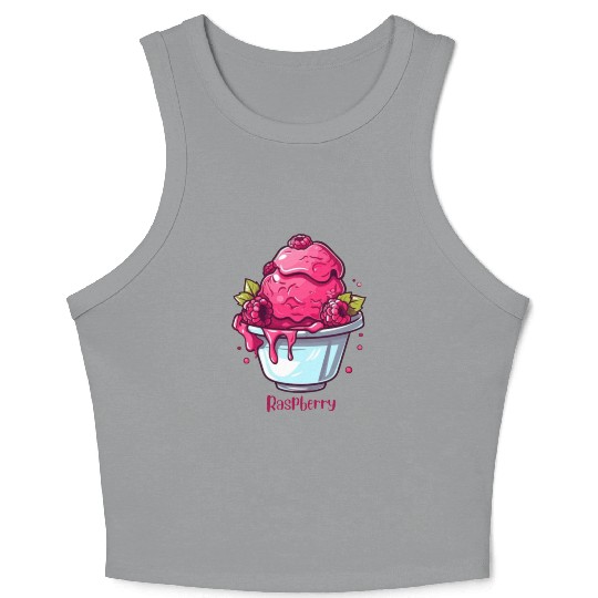 Raspberry Crop Tank Top