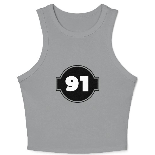 Congratulations Today 91 Years Old - Ninety-Nine Crop Tank Top