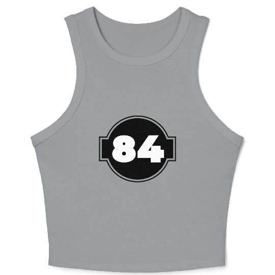 Congratulations 84 Years Old - Number Eighty-Four Crop Tank Top