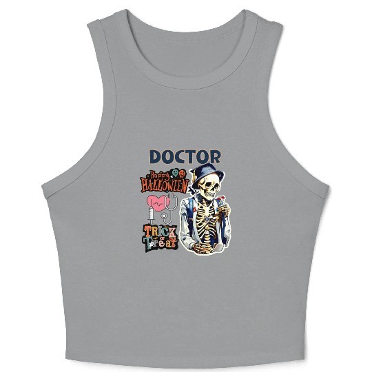 "Spooky Medical Greetings" Crop Tank Top