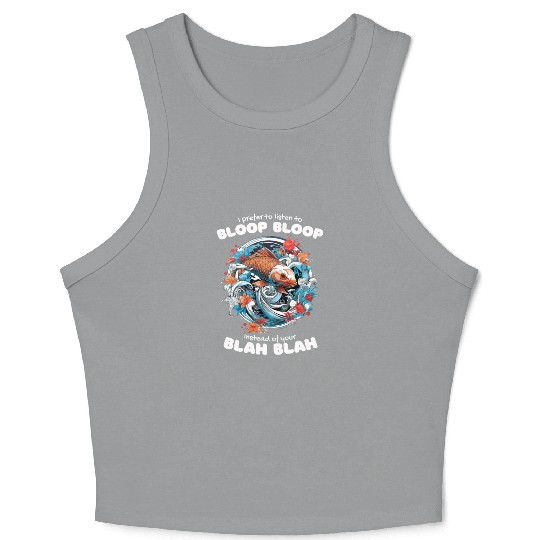 Koi Fish Koi Carp Japanese Koi Garden-Pond funny Crop Tank Top