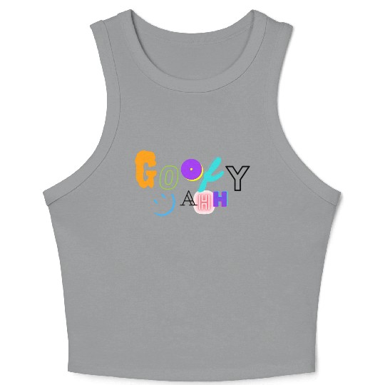 Funny Goofy Ahh Crop Tank Top