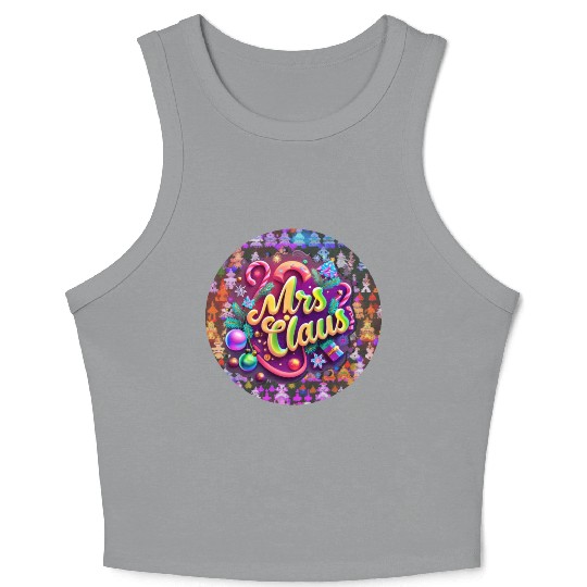 Mrs Claus Crop Tank Top