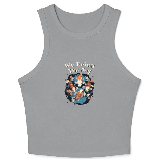Koi Fish Koi Carp Japanese Koi Garden-Pond funny Crop Tank Top