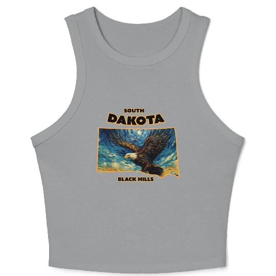 South Dakota - Eagle Crop Tank Top