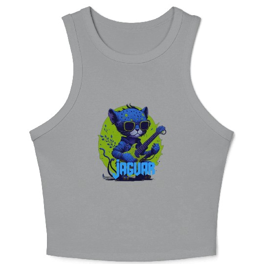 Baby Jaguar Guitar Crop Tank Top