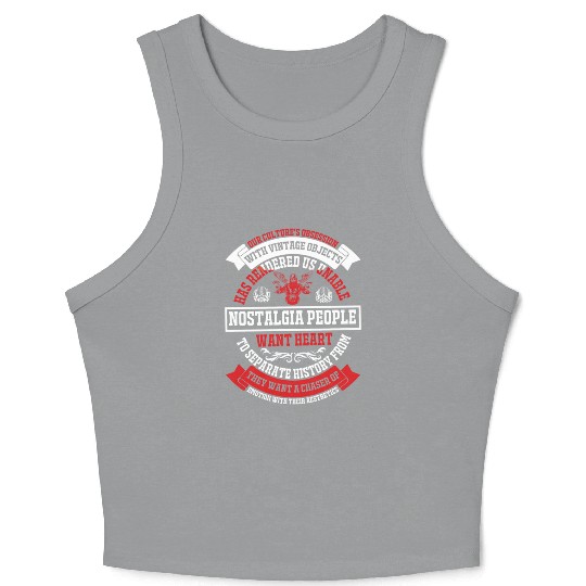 Nostalgia People Wants Hearts Crop Tank Top