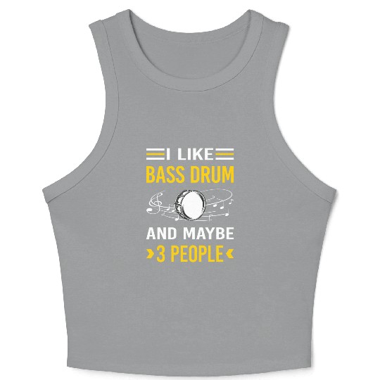 3 People Bass Drum Crop Tank Top