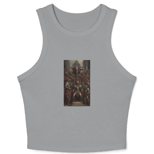 Undead Emperor Elder Vampire and lieutenants 3 Crop Tank Top