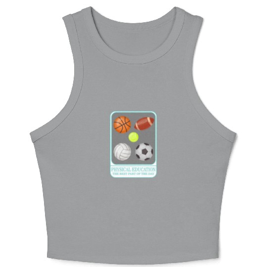Physical Education Teacher Crop Tank Top, P.E. Physical