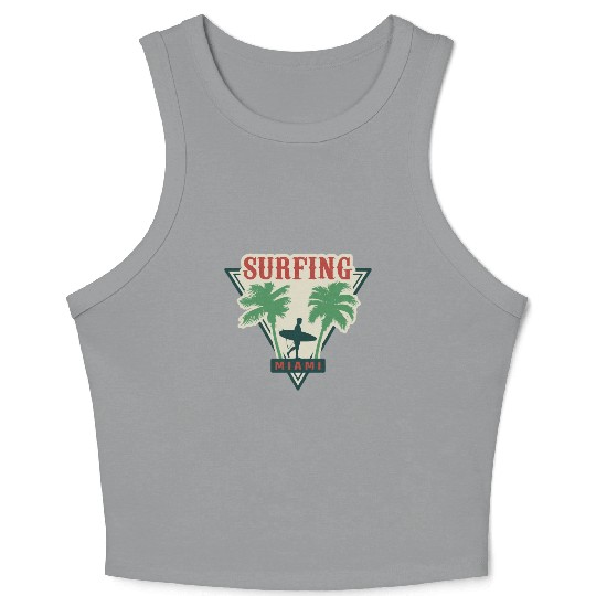Surfing Miami Crop Tank Top