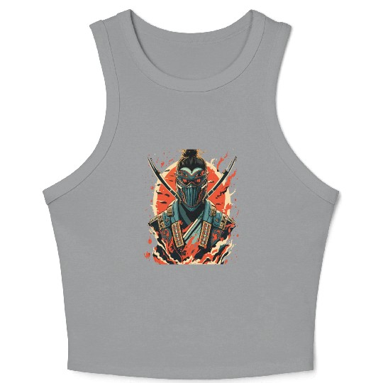 ghost of tsushima shrine in shadow Crop Tank Top