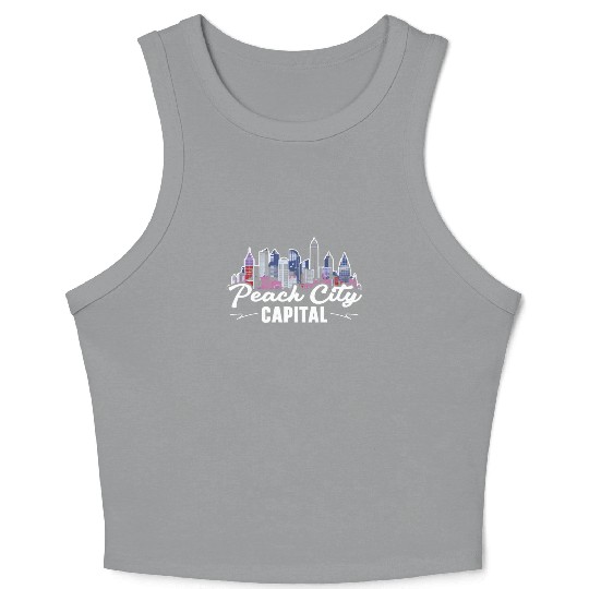 Atlanta City Georgia USA America United States Crop Tank Top