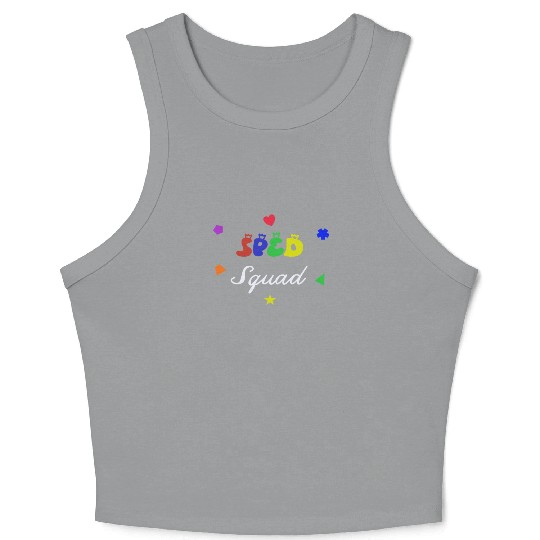 Sped Groovy Squad Back To School Special Education Crop Tank Top