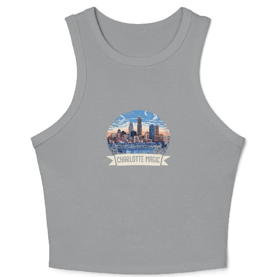 Charlotte North Carolina USA America United States Crop Tank Top