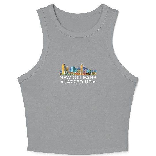 New Orleans Louisiana USA America United States Crop Tank Top