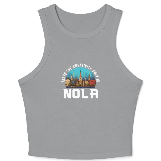 New Orleans Louisiana USA America United States Crop Tank Top